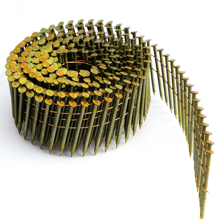 Manufacturers Direct Sale Coil Nail Cn100 Pneumatic Coil Nail Tool Decking And Coil Nails Pallet