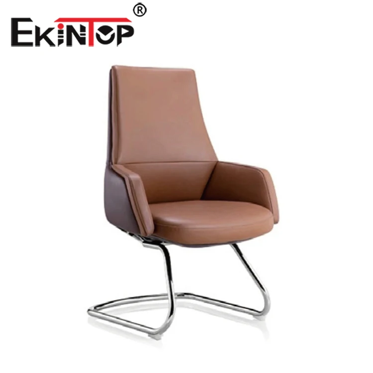 Modern style mesh office chair leather seat leather Office Chair withwheels