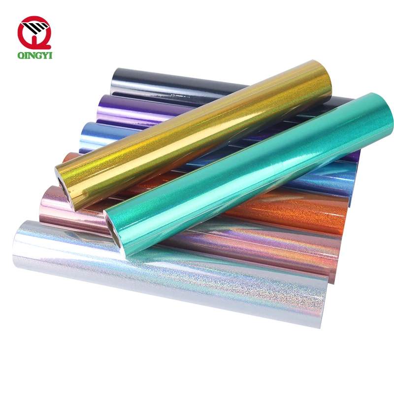 Wholesale Craft Office Home Sign Making Holographic Spectrum DIY Cutting Vinyl Self Adhesive Vinyl Sticker Roll Film For Cricut