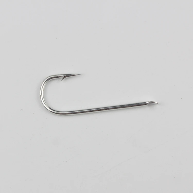 TAIGEK 7# - 20# long shank tinning single carbon steel fishing hook