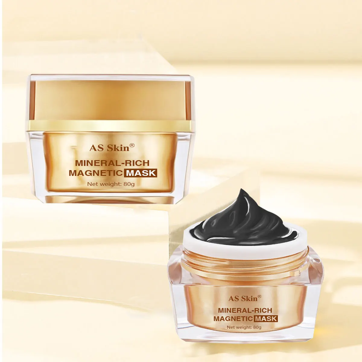 Частная торговая марка, Корея, Oem, черный магнит, грязь мертвого моря, магнитная маска для лица