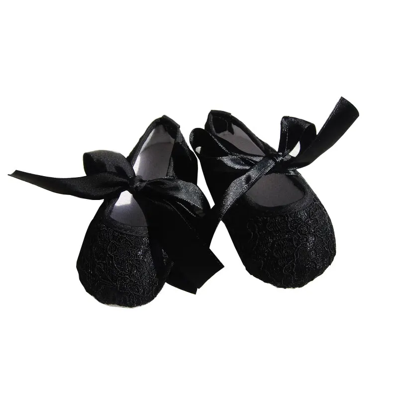 New Born Baby Shoes Kids Soft Sole Baby Lace Shoes in Stock