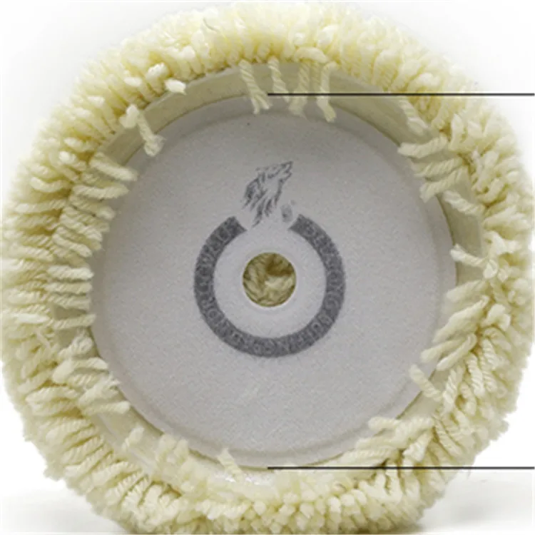 Шерстяная полировальная накладка, изогнутая задняя односторонняя шерстяная полировальная накладка