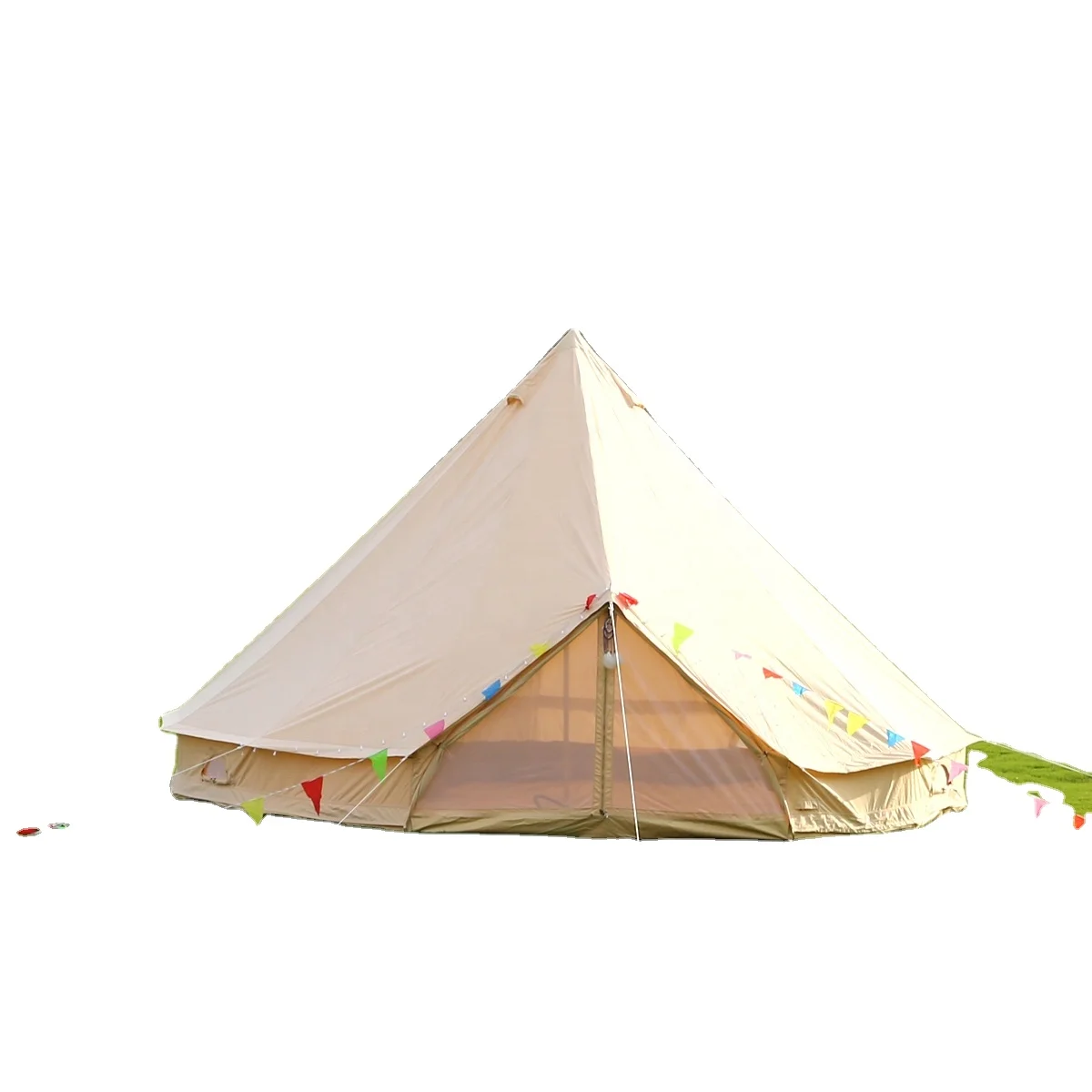 Glamping Outdoor 4 Season Large Cotton Tent Camping Hiking Products Canvas Bell Tent