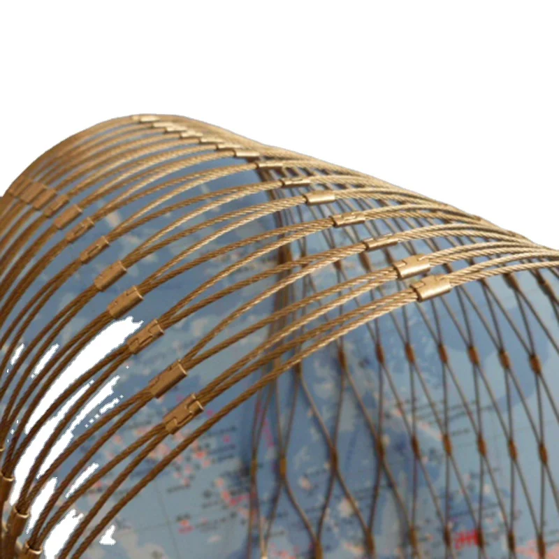 decorative Stainless Steel wire rope mesh net for stair railing