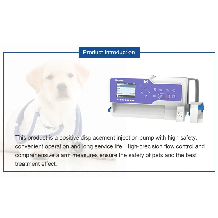 Portable Single Channel Waterproof Electric Syringe Pump Vet infusion pump Veterinary