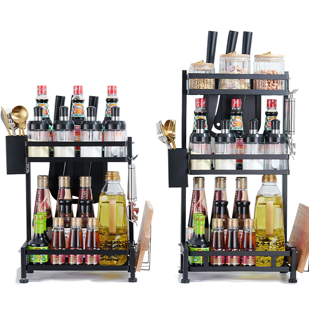 Foldable Kitchen Stainless Steel Storage Shelves Tableware Multi-layer Dish Rack Kitchen Shelf sink rack