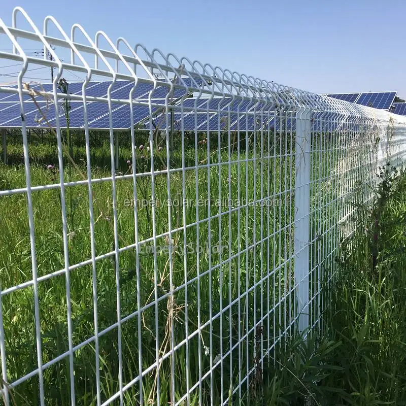 Solar panel mesh anti climb security fence 3x3 galvanized welded wire mesh fence