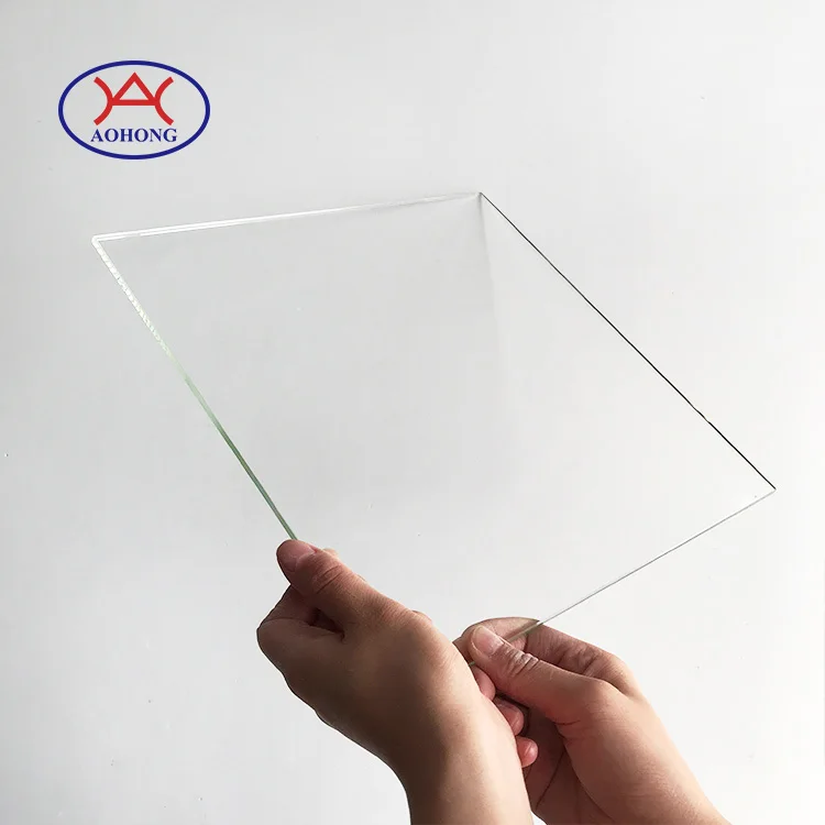  High temperature resistant customized shape transparent borosilicate float glass disc for