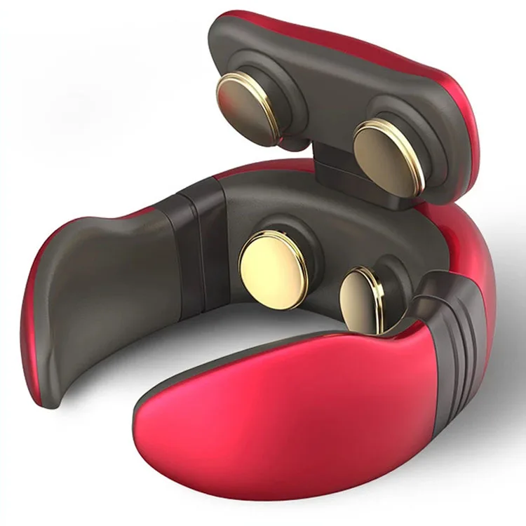 Electric Pulse Heat Neck Massager Far Infrared Heating Shoulder Massage Machine Intelligent Cervical Pain Relief Relaxation Tool