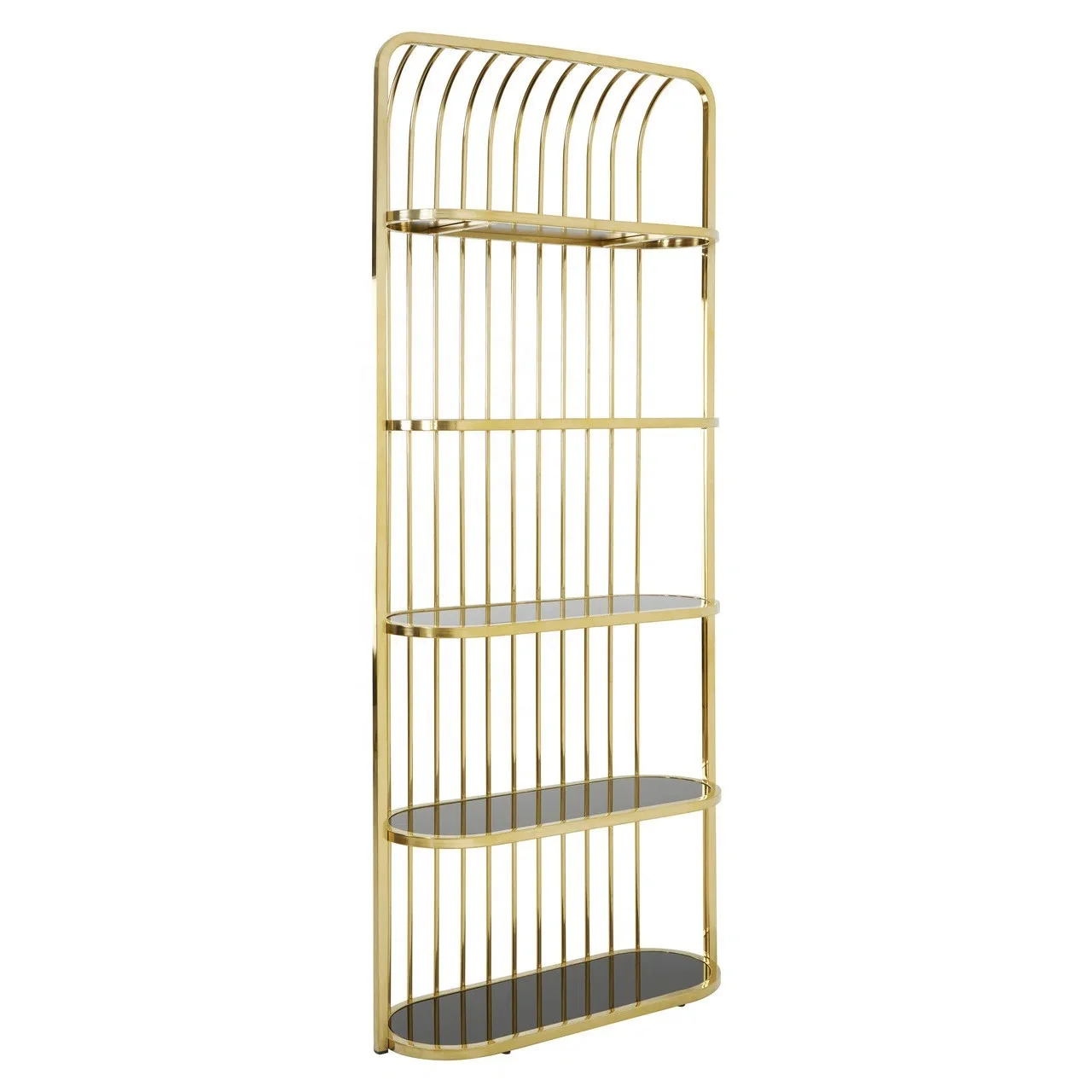 wall mounted modern metal dining gold cabinet glass storage display wine rack bookcases book shelf