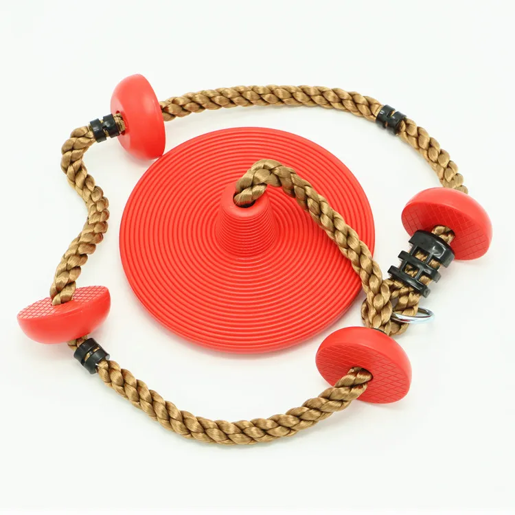 
Hot Sales Lightweight Foldable Nonslip Safety Outside Children Play Toy Set Climbing Disc Swing 