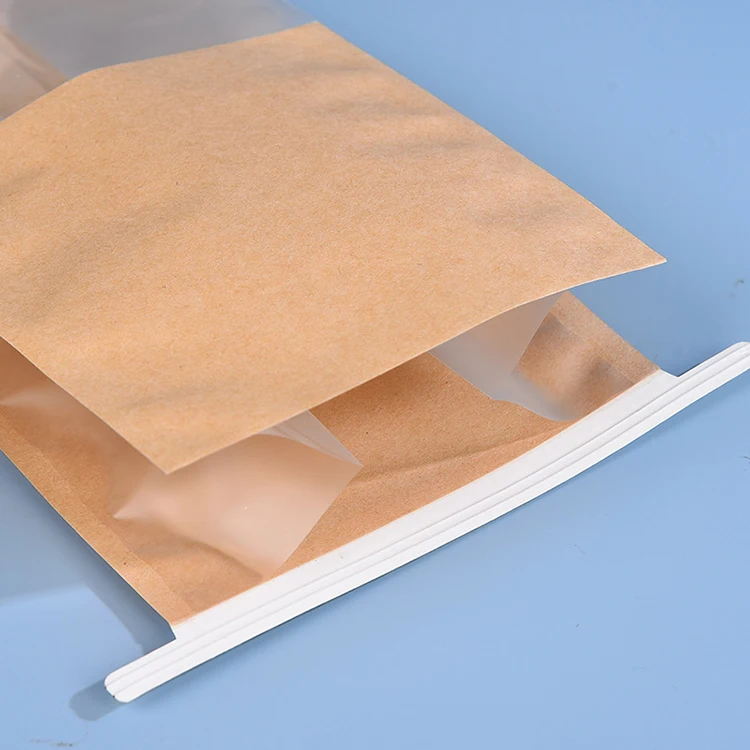 Manufacturers Spot Eight-Side Sealing Wire Curling Baking Bread Transparent Window Toast Paper Bag with Print Logo