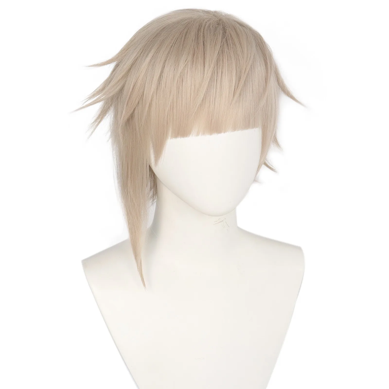 Anogol Bungou Stray Dogs Atsushi Nakajima Linen Grey Cosplay Wig 30cm hot selling wig short hair
