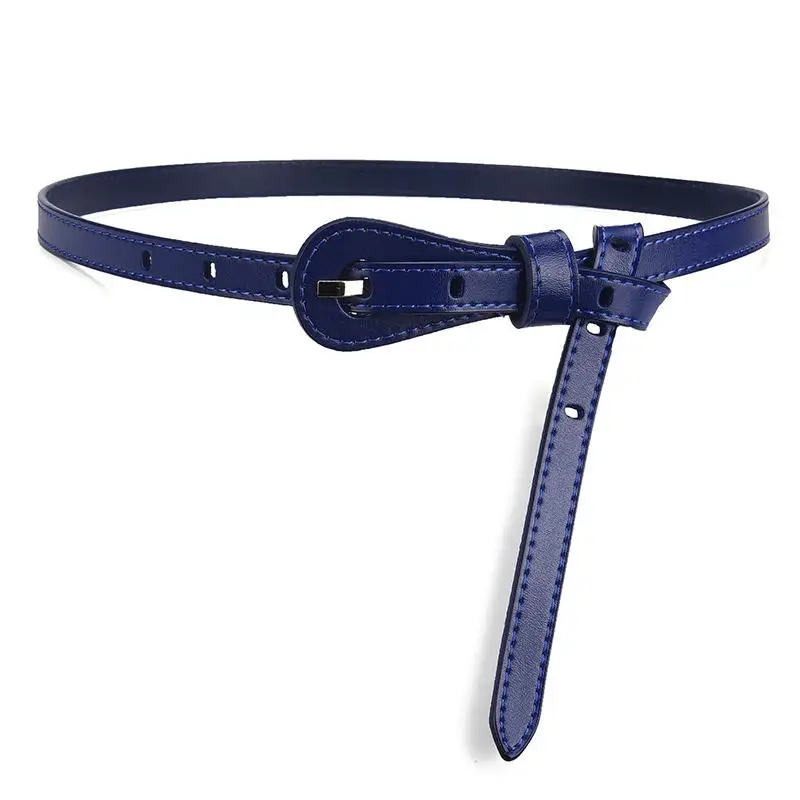 2023 New High Quality Pretty Woman Leather Belts Ladies Girls Genuine Leather Thin Belt Without Buckle