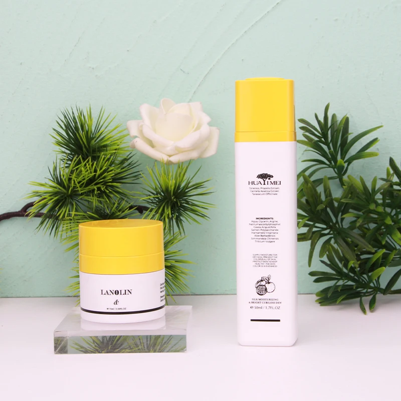 Cosmetic Airless Plastic Jar with 50ml and Plastic Set With Customer Design for Plastic Airless Lotion Bottle Double-wall