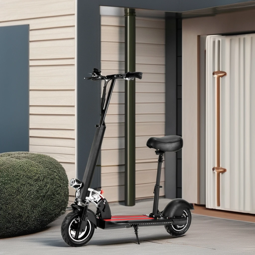 Hot Sale 300-500W 10 Inch Tire Fast Adult Electric Scooter 6ah Battery Dual Suspension Front Smart Electronic Seat Wholesale