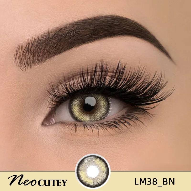 Korean Style Cosmetic Contact Lenses in Blue Black Gray Brown Eye Color for Yearly Use