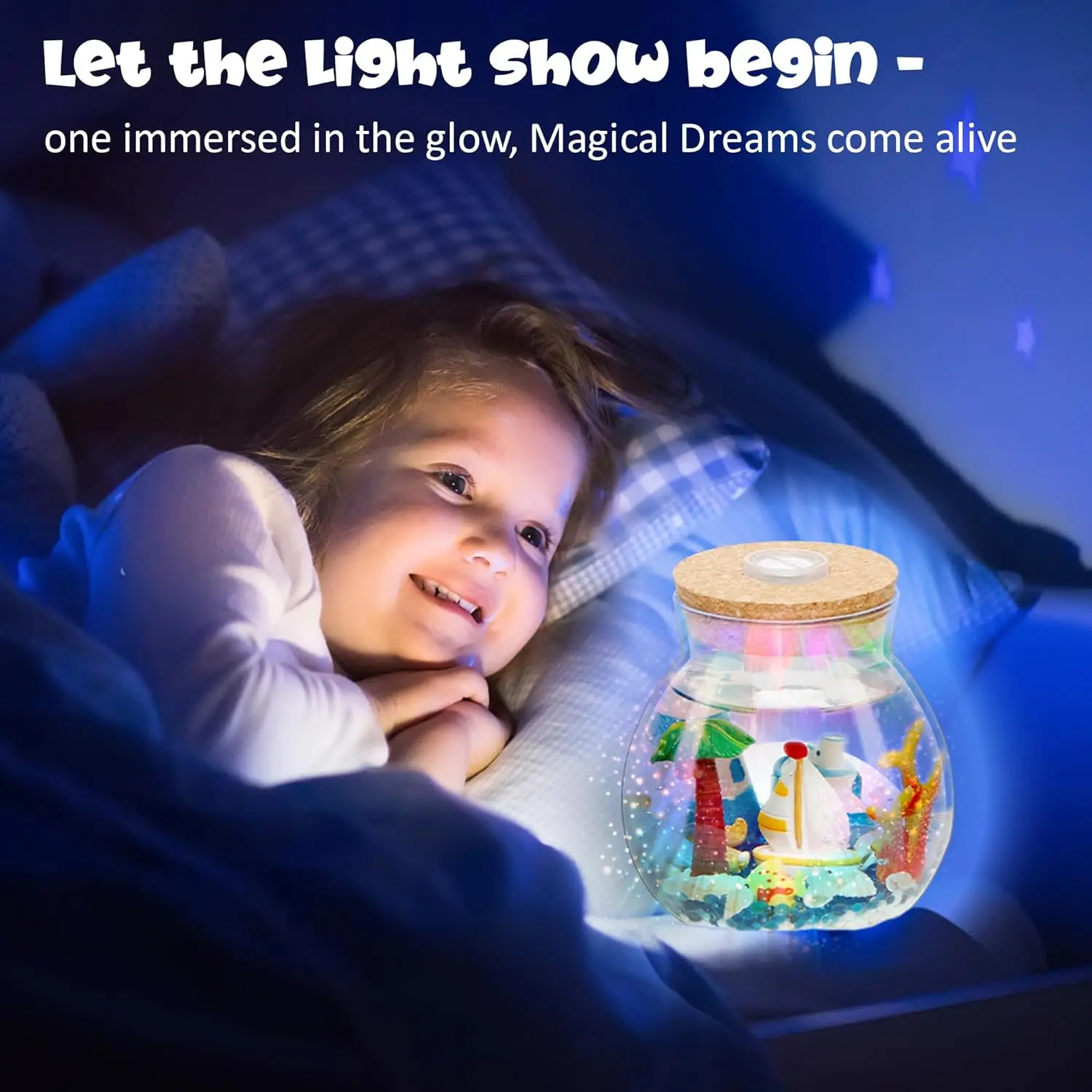 New Arrival DIY Ocean Terrarium  Art&Craft Kit for Kids Best Gifts for Kids to DIY Their Own Night Light
