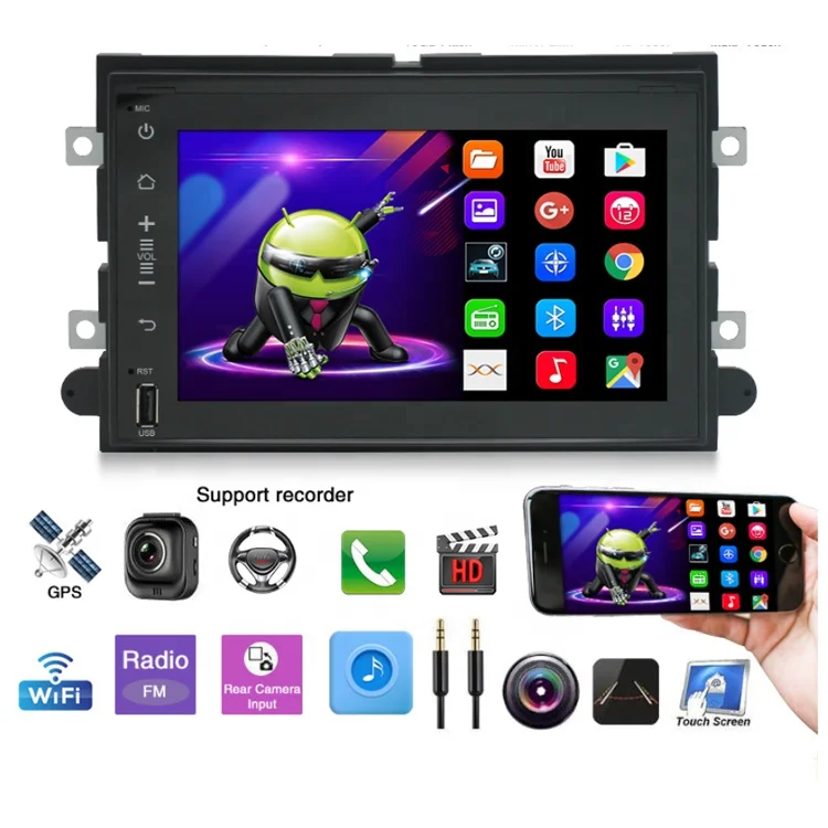 Car radio for Ford F150 F250 E250 Shelby Montego Milan Sable Mountaineer Fusion Taurus Escape Edge Mustang Explorer MKX