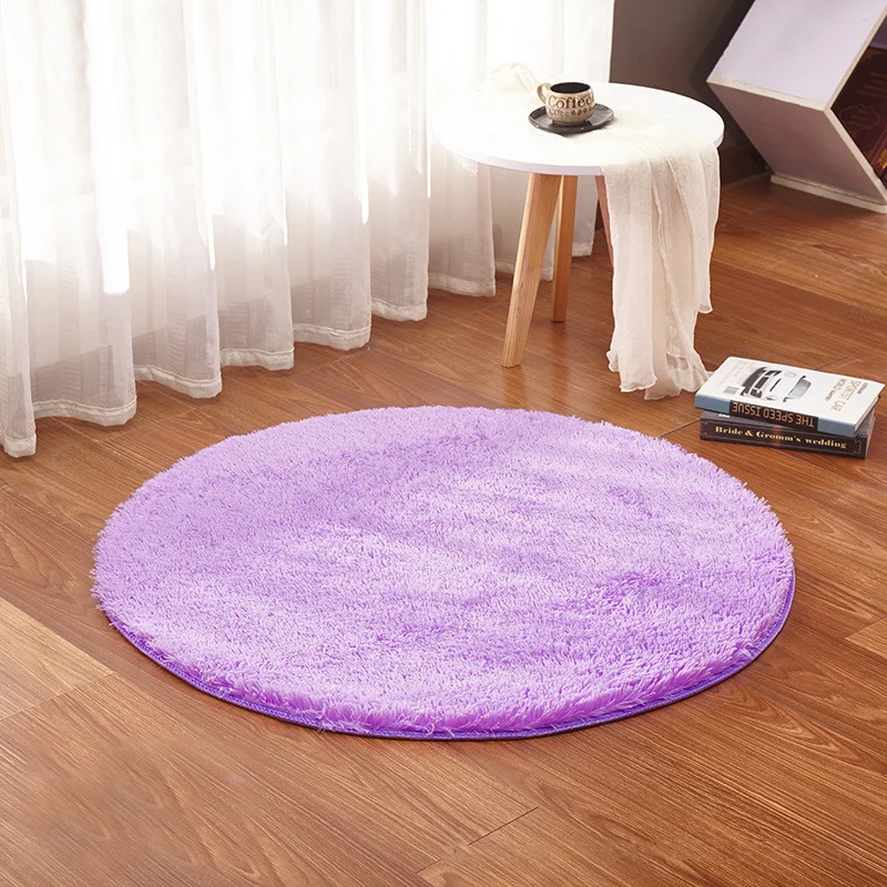 Round area rug modern luxury carpets living room bedroom decor Kids Crawling Play Mat Ultra Soft Fluffy Circle Rug
