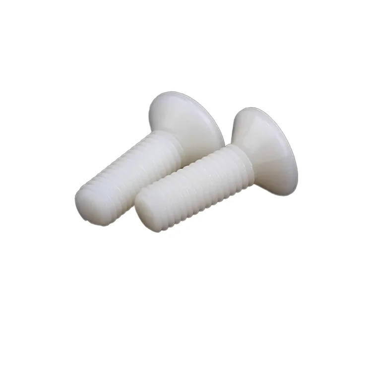 Nylon Countersunk Phillips Screw Factory Flat Head Nail Transparent Flat Head Plastic Insulated Screw Bolt M2 M3 M4-M8