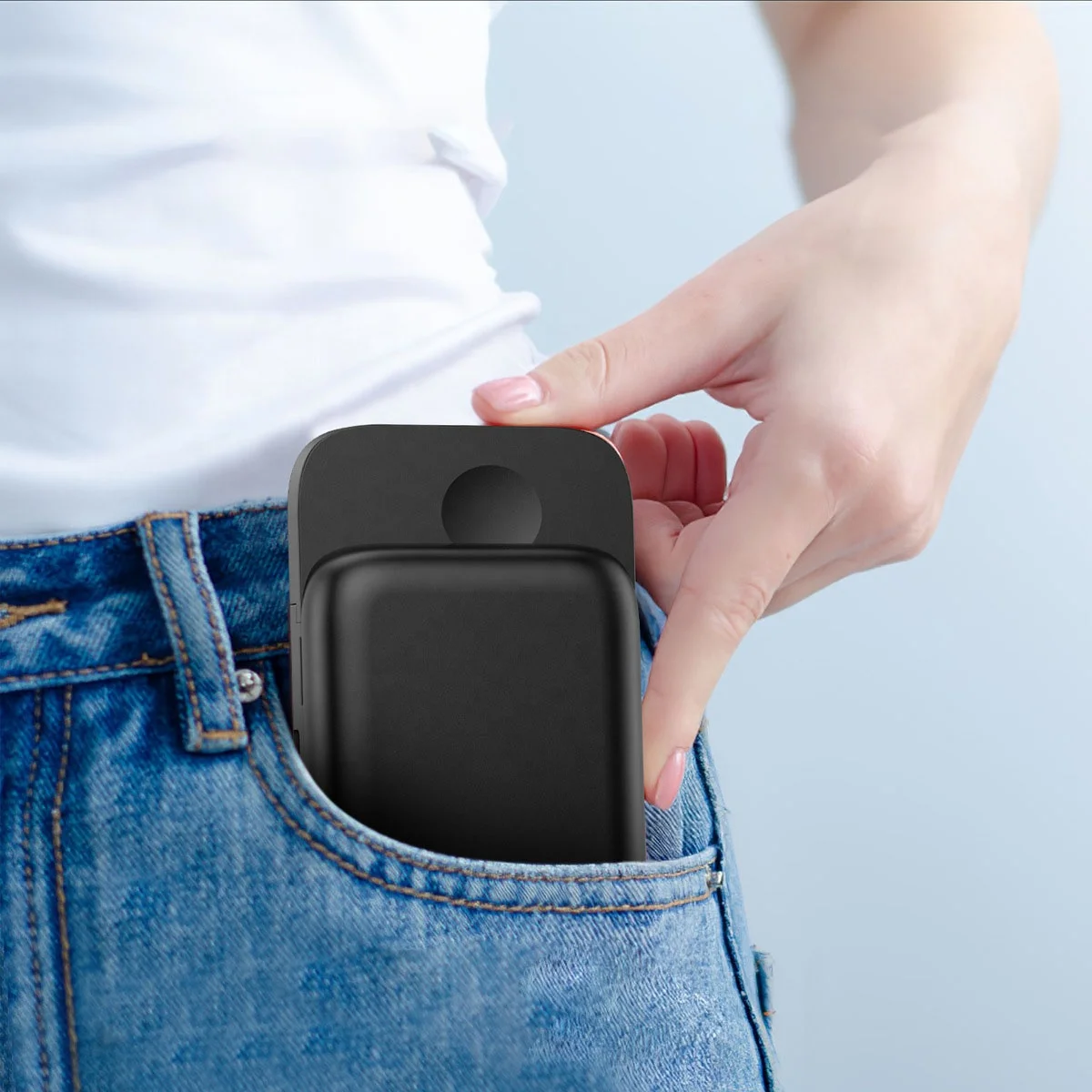 3 in 1 Magnetic Folding Mobile Phone Holder with New Wireless Charger Storage Holders & Racks