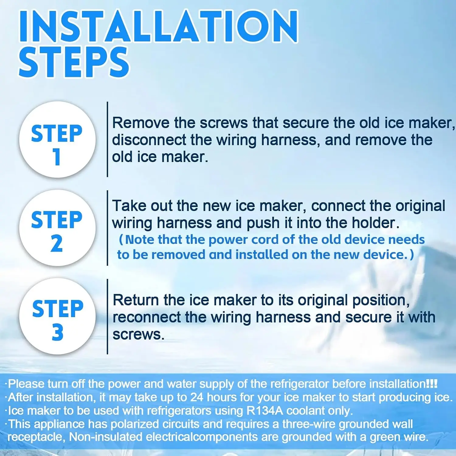 W10300022 WPW10300022 Refrigeration Ice Maker W10122556 W10377190