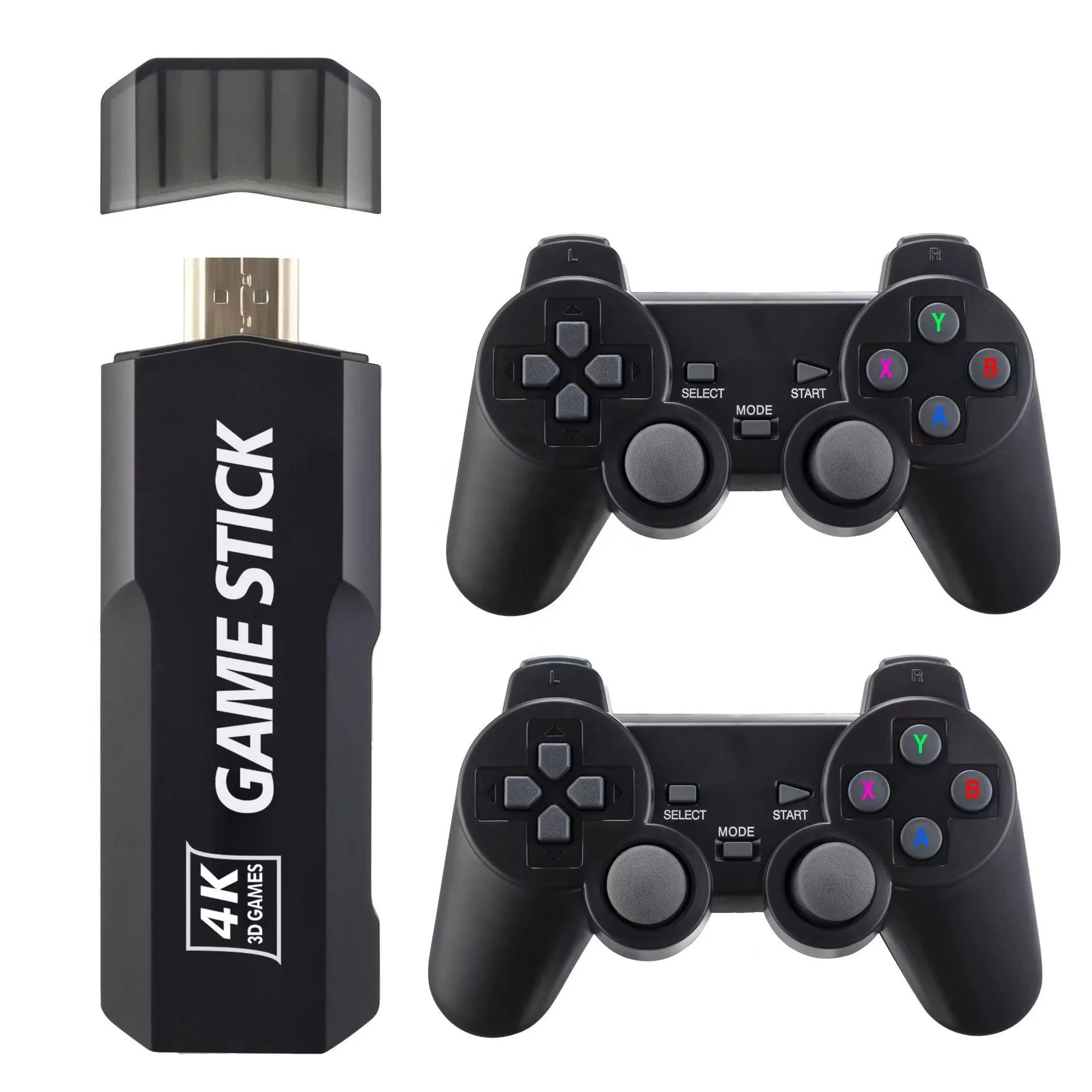 Игровая приставка GD10 4K HD двойная Беспроводная игровая консоль 2 4G ретро-консоль 64G 30000 игры для PS1 DC N64