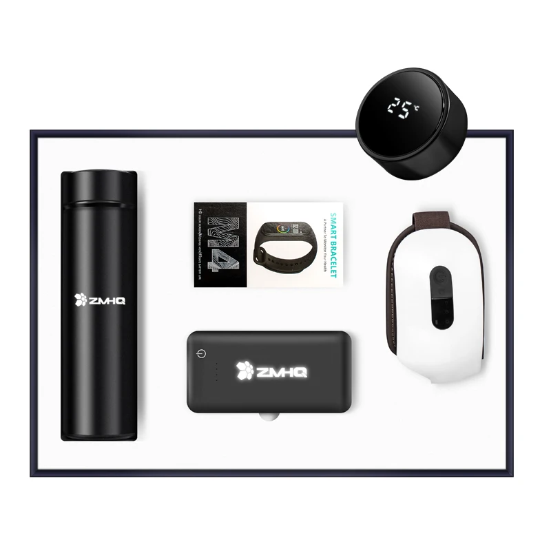 2021 Bridesmaids Gift Sets Box Smart Bracelet Vacuum Cup Power Bank Eye Massage-for Christmas or Graduation and Smart Items