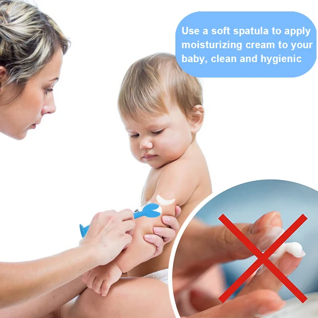 2024 Mini size silicone brush baby bum diaper cream applicator OINTMENT applicator Spatula