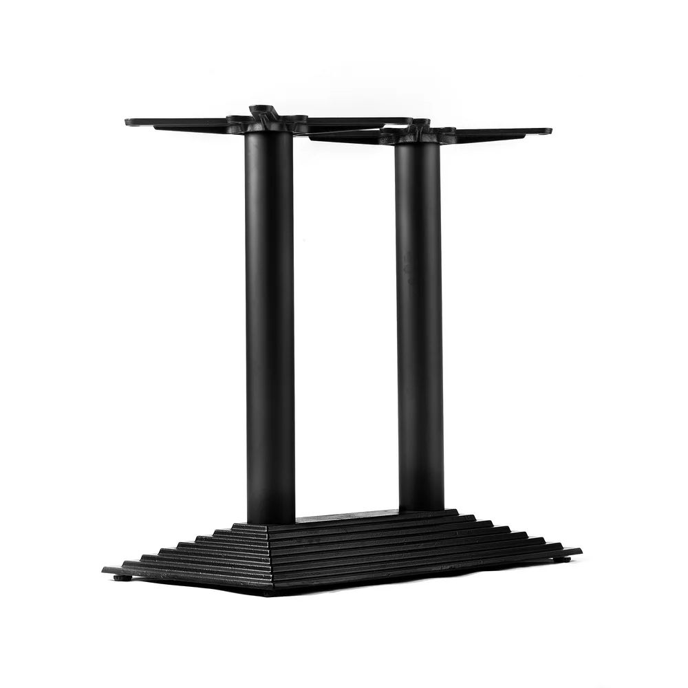 AAG Personalised Heavy Load-bearing Twin Column Durable Cast Iron Pyramid Dining Rectangle Conference Meeting Table Base