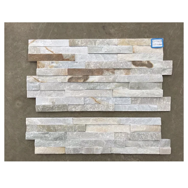 China supply yellow & white color cement YW-01  for exterior and interior wall natural slate culture stone sheet