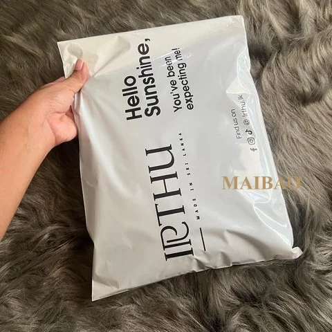 Custom Printed Temper Proof E Commerce Poly Mailer Shipping Envelopes Polymailer Biodegradable Courier Mailing Bag With Pocket
