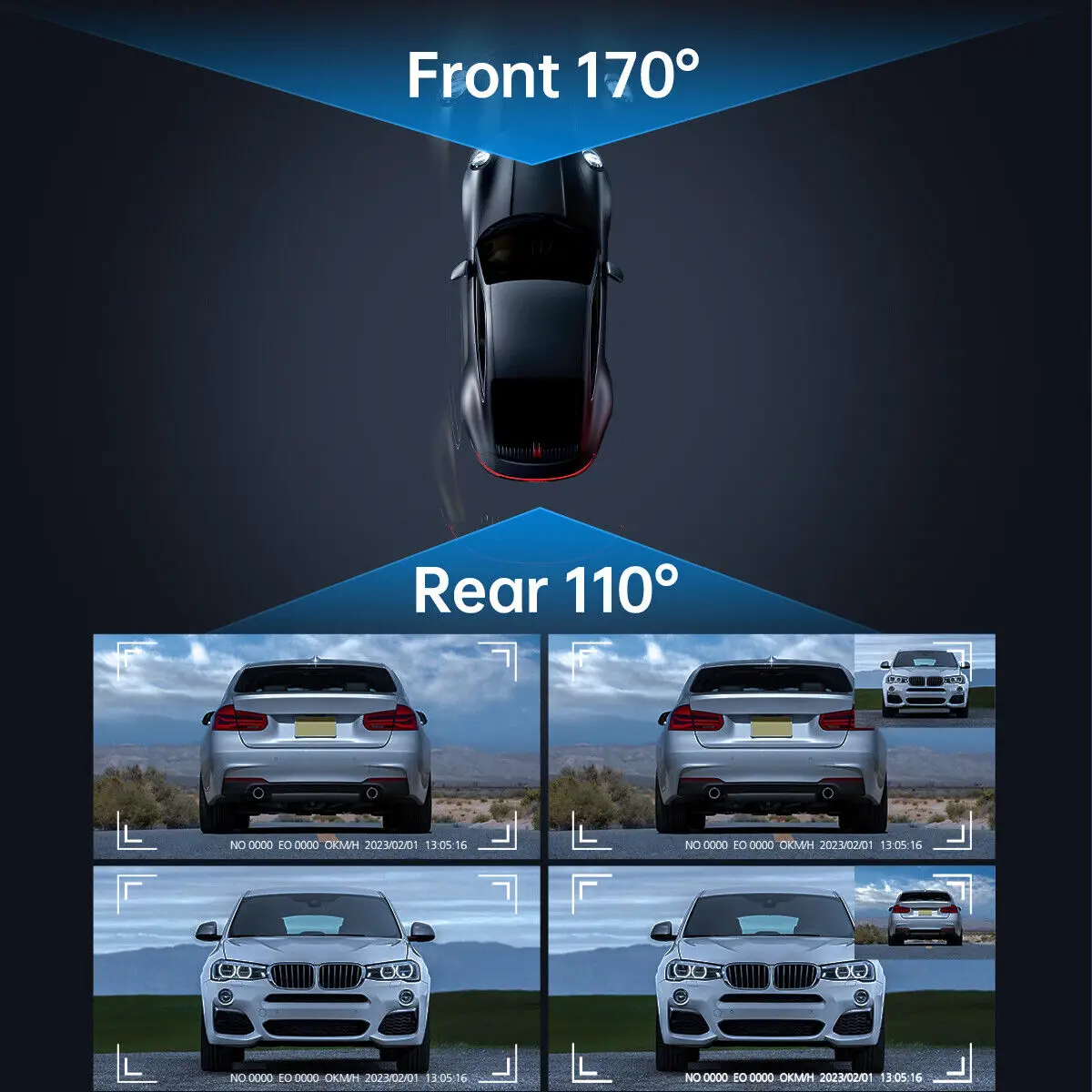 IPS screen Car Dash Cam 1080PBuilt in DVR Recorder Dashcam With WiFi G-Sensor Loop Recording Parking Monitoring dash Camera