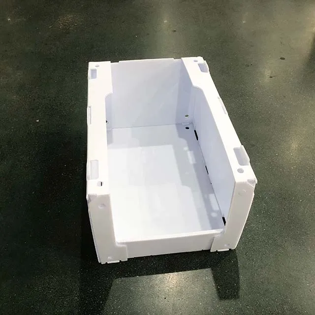 Factory Sales Customized Size Shape White Stackable Correx Packing Boxes Picking Bins