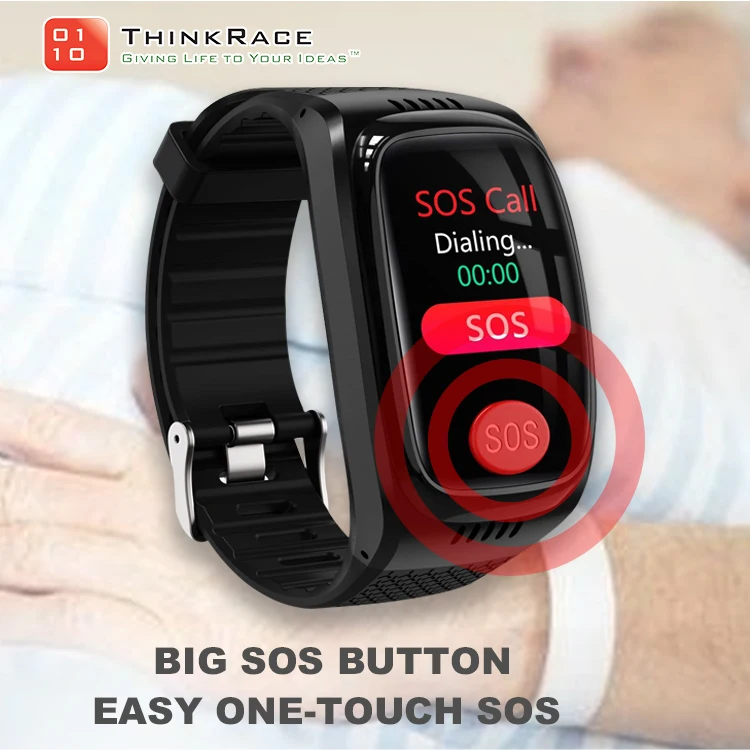 Temperature measurement gps  tracking devices sos watch for elders