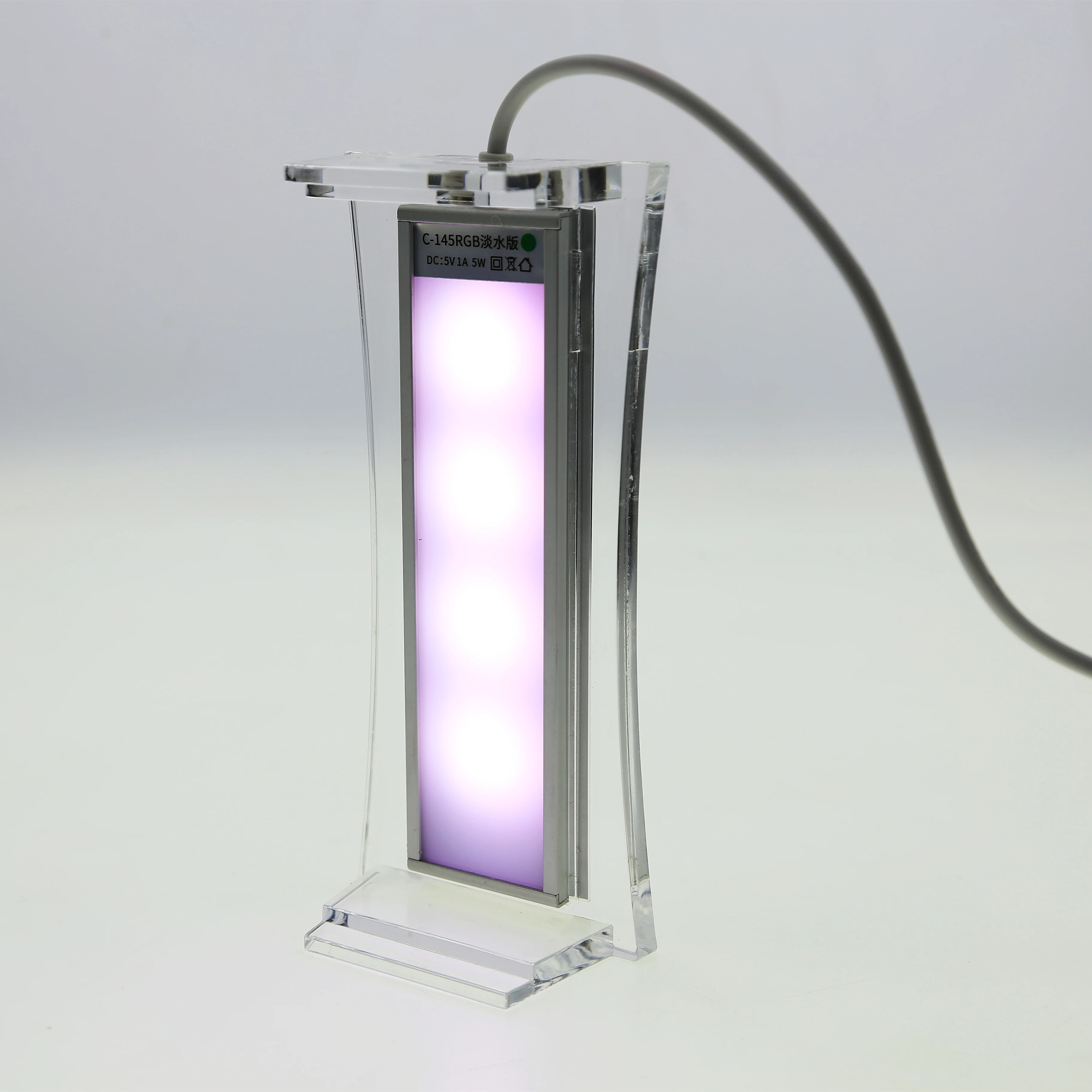 Hot-Selling Mini fish tank Aquarium small fish tank  mini aquarium light Acrylic material office decoration high quality