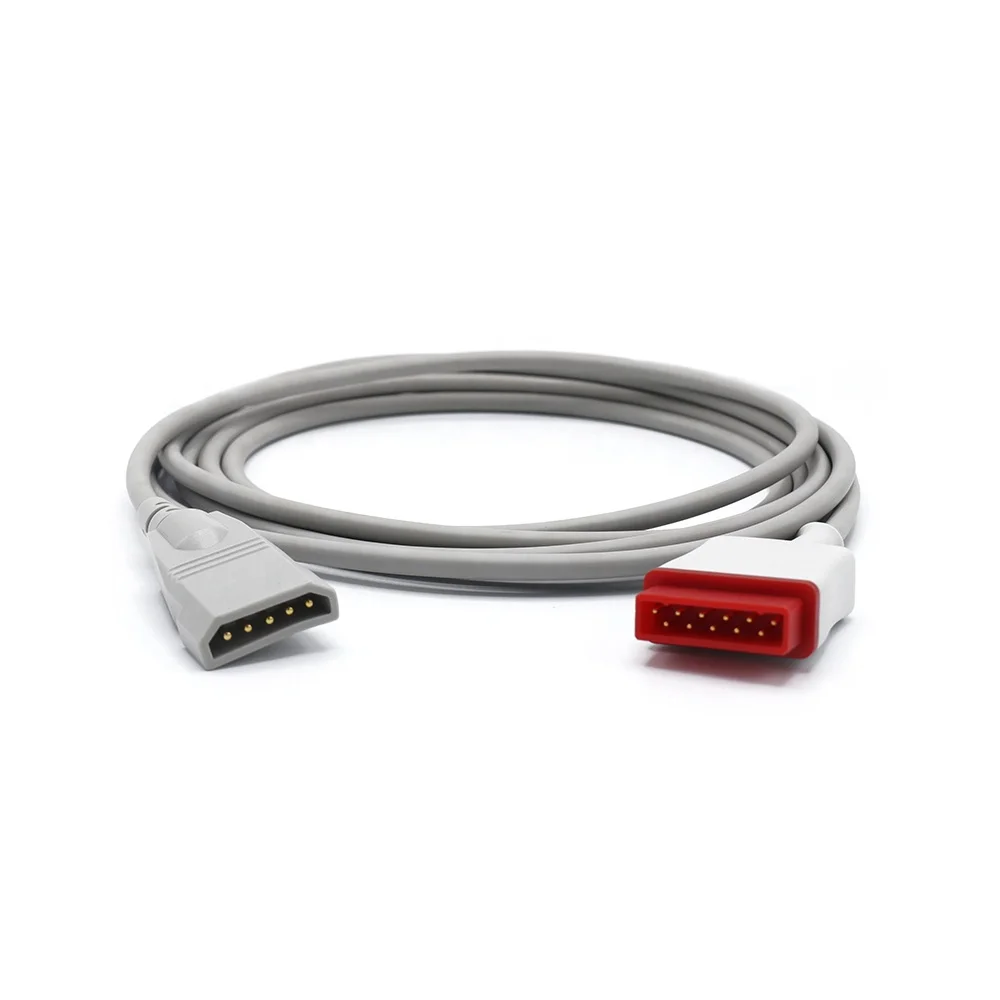 GE-Marquette Dash1000 IBP Adapter Cable 11 Pins to PVB Transducer 3.6m