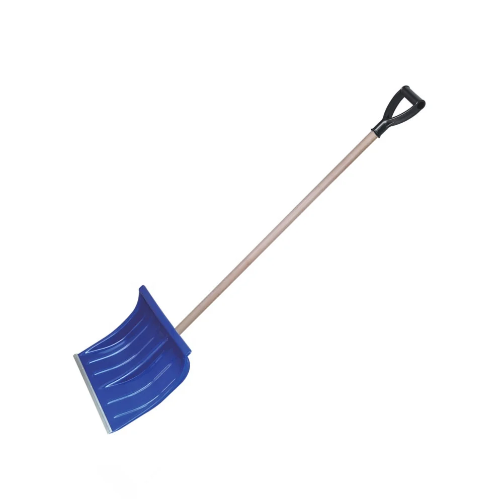 Black Heavy Duty Plastic Snow Shovel Farming Shovel with Steel Handle