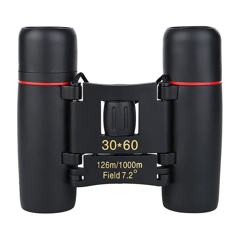 Compact 30x60 Binoculars Powerful Folding Telescope
