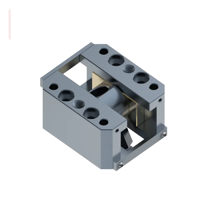 Plastic Injection mold component Gimbaled lifter base insert component
