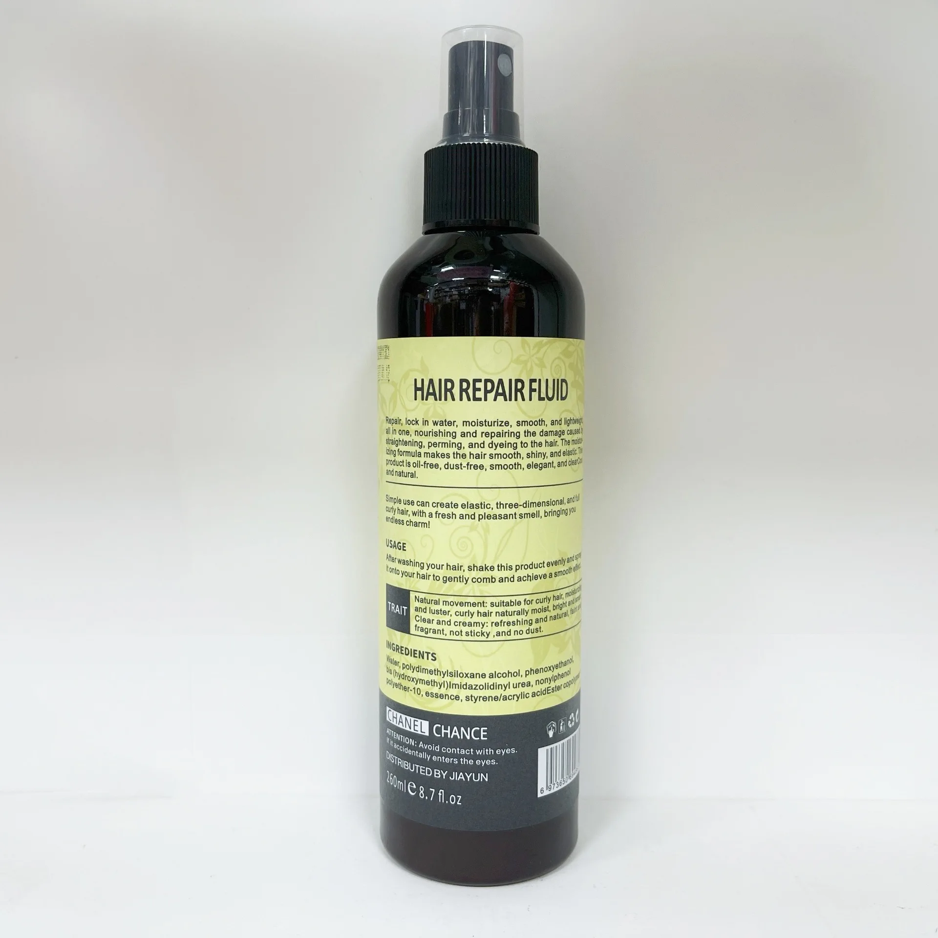 Private Label Keratin Repairing Spray Smoothing Hydrating anti-frizz Leave-in Nutrient  Hair Care Solution