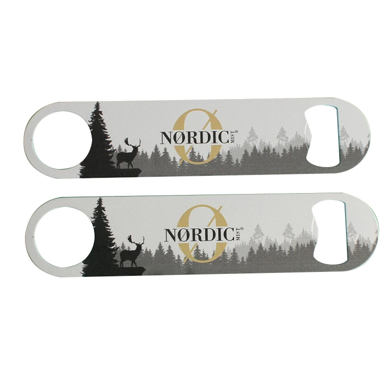 Wholesale Metal Long Handle Beer Bar Sublimation Blank Stainless Steel Bottle Opener