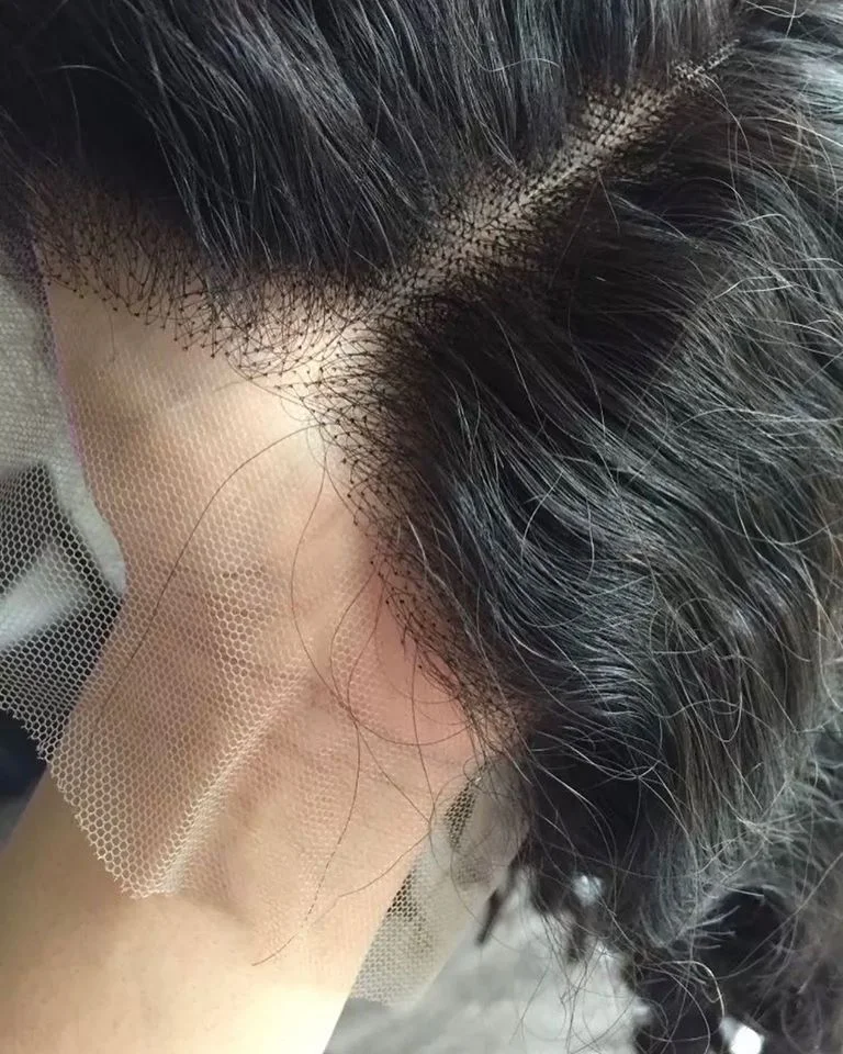 Sunlight hair Wholesale Malaysian Free Part 4x4  Bodywave HD Lace Closure With Baby Hair bleached knots for women