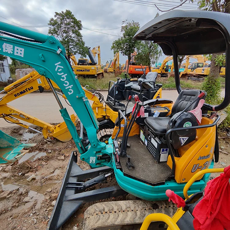 Kubota U20S U20 Used Mini Excavator Second-hand Micro Excavator 2 tons Small Digger Machinery with Dozer Blade for Sale