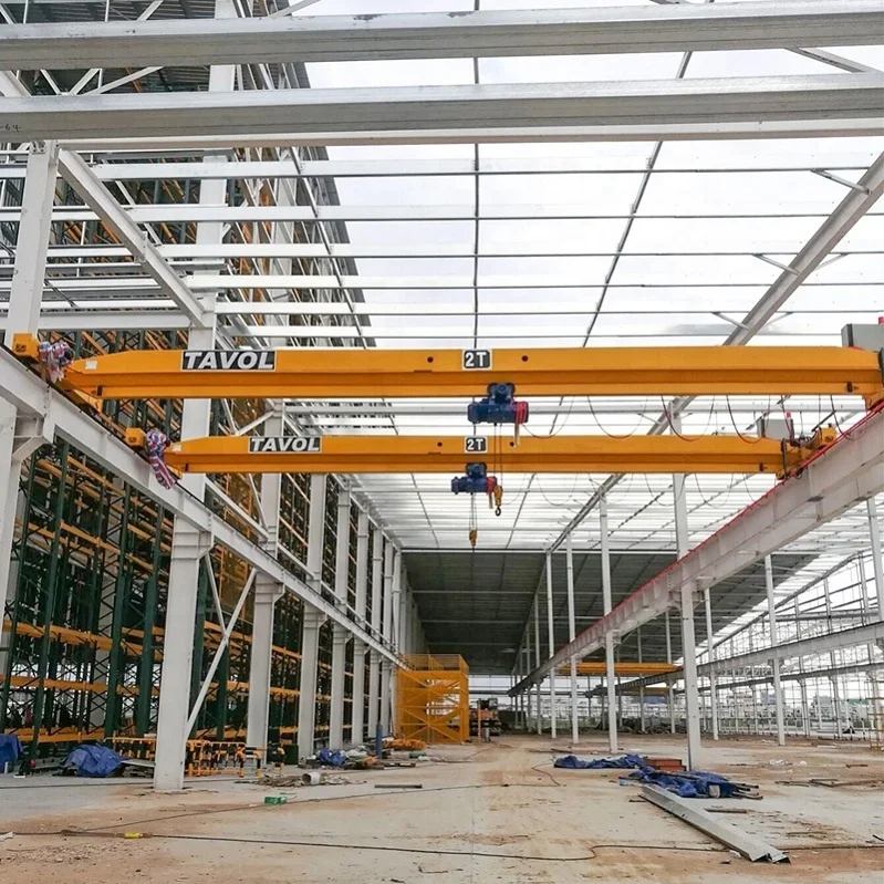 New Design Electric Power 16ton Single Beam Bridge Crane Widely Used in Factory
