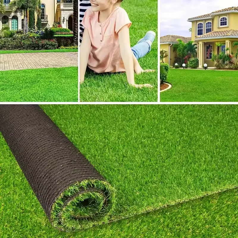 Wholesale Artifical Grass with Four Color Yarn for Landscape and Garden Artificial Turf Synthetic Grass Cesped Artificial