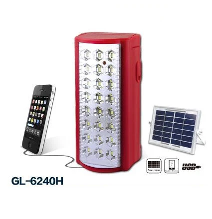 24 pcs portable led camping light emergency light with chargeable battery