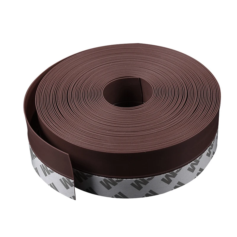 Transparent Adhesive Tape Silicone door seal strip For Doors Windows And Shower Glass Gaps
